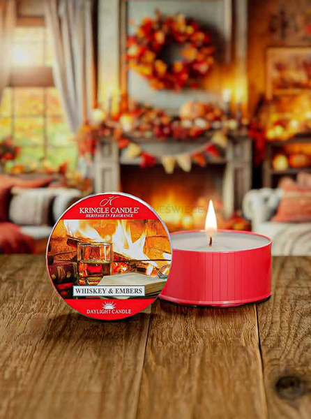 Kringle Candle Whiskey & Embers Świeczka Daylight 42g