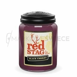 Candleberry Jim Beam Red Stag Black Cherry Duża Świeca Zapachowa 640g
