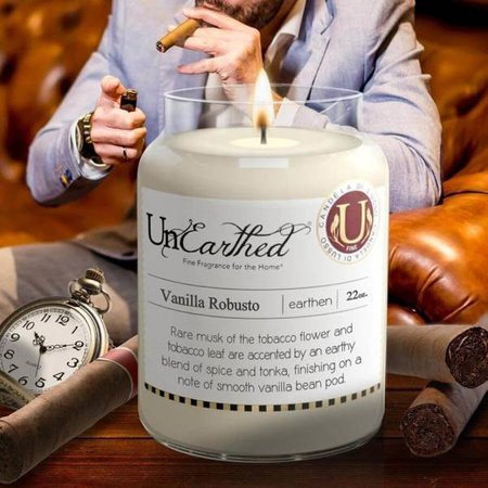 Unearthed Candle Vanilla Robusto Duża Świeca Zapachowa 640g