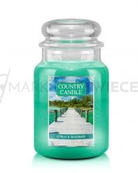 Country Candle Citrus & Seagrass Duża Świeca Zapachowa 652g