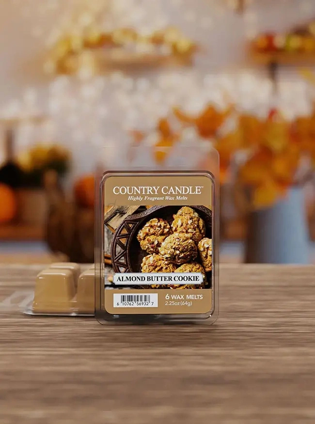 Country Candle Almond Butter Cookies Wosk Zapachowy 64g