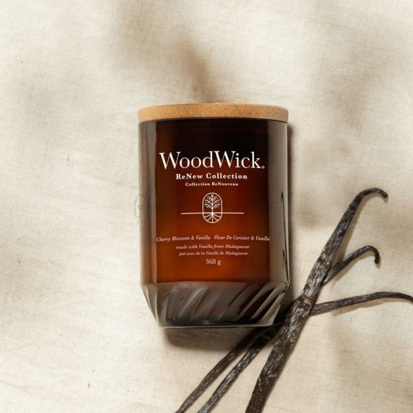 WoodWick ReNew Cherry Blossom & Vanilla Świeca 368g