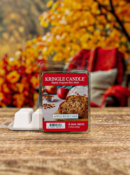 Kringle Candle Apple Rum Cake Wosk Zapachowy 64g