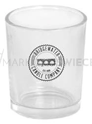 Bridgewater Candle świecznik na sampler szklany przezroczysty