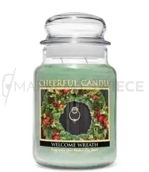 Cheerful Candle Welcome Wreath Duża Świeca Zapachowa 680g