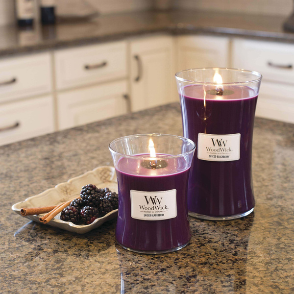 Woodwick Spiced Blackberry Duża Świeca Core 609,5g