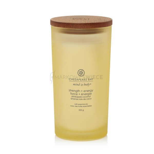 Chesapeake Bay Candle Strenght & Energy - Pineapple Coconut Duża Świeca 355g