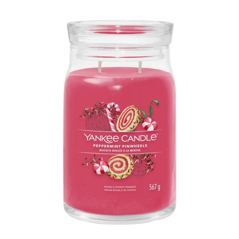 Yankee Candle Peppermint Pinwheels Signature Duża Świeca 567g