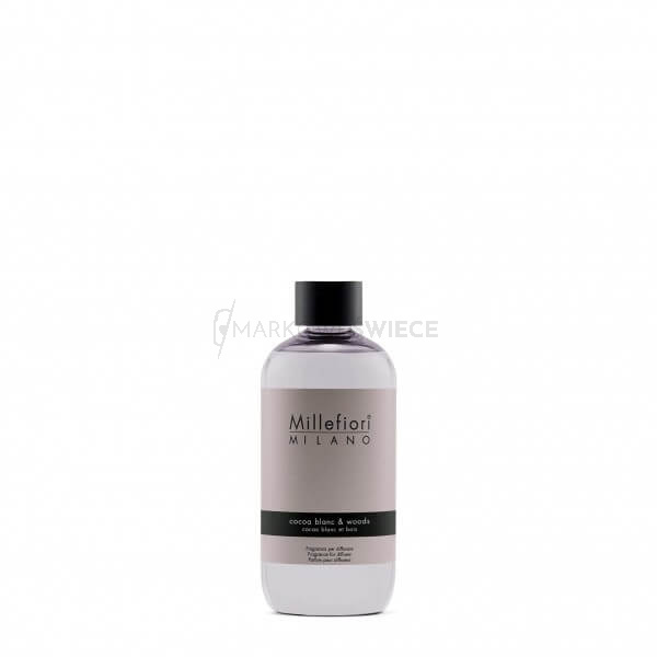 Millefiori Milano Cocoa Blanc & Woods uzupełniacz do pałeczek zapachowych 250 ml