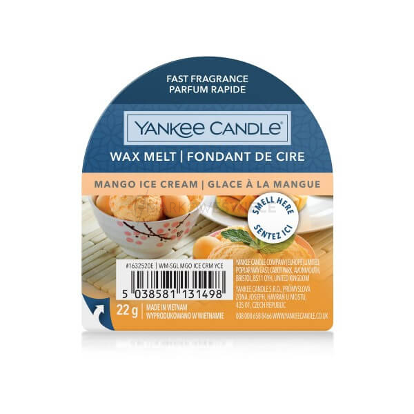 Yankee Candle Mango Ice Cream Wosk Zapachowy Pudełko 22g