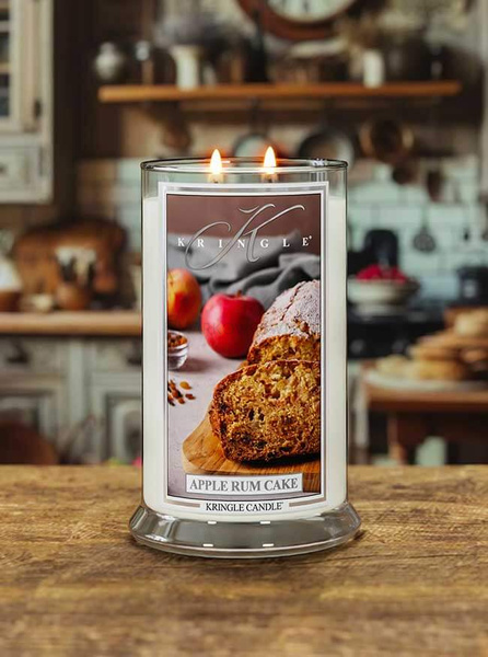 Kringle Candle Apple Rum Cake Duża Świeca Zapachowa 624g