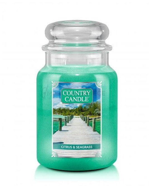 Country Candle Citrus & Seagrass Duża Świeca Zapachowa 652g