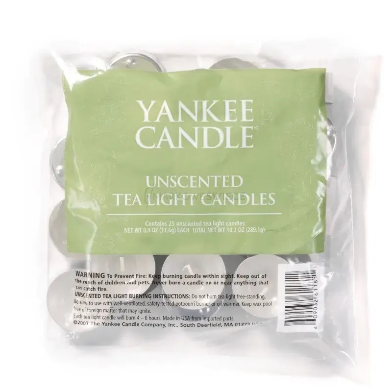 Yankee Candle Tealighty bezzapachowe 25 sztuk