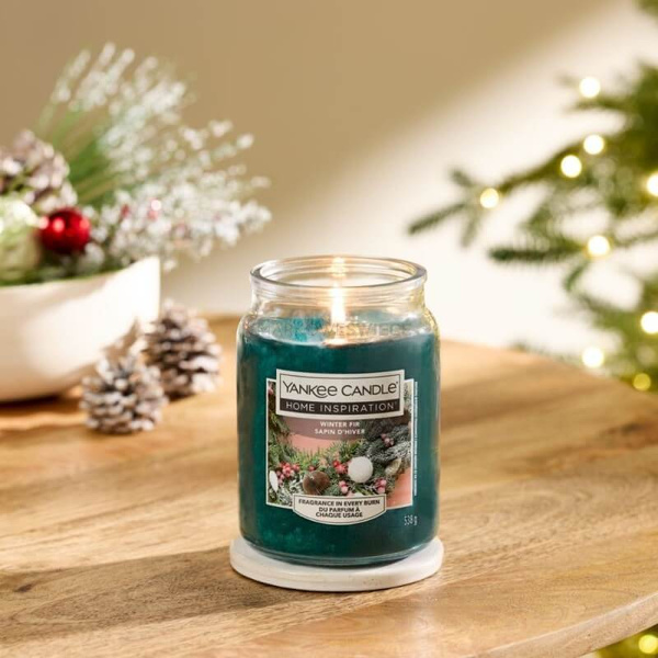 Yankee Candle Winter Fir Duża Świeca Zapachowa 538g