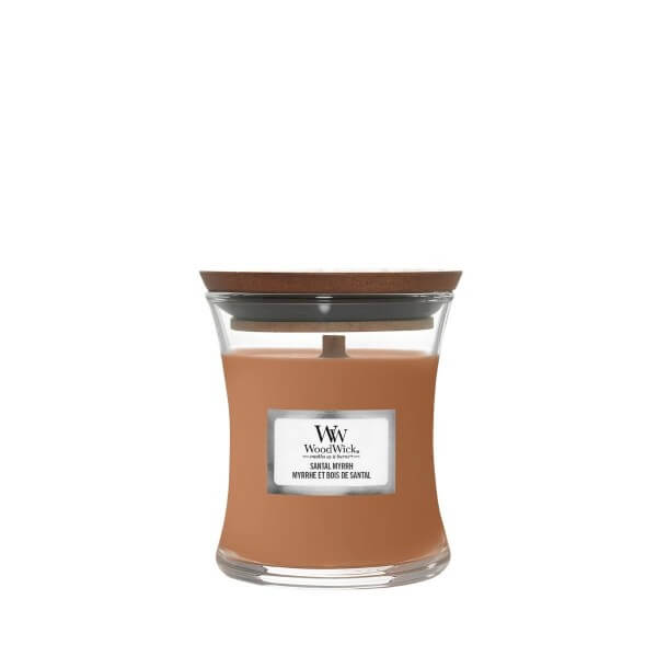 WoodWick Santal Myrrh Mała Świeca 85g