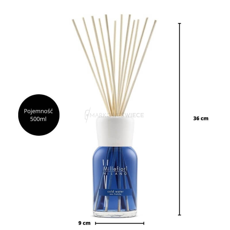 Millefiori Milano Cold Water Pałeczki Zapachowe 500ml