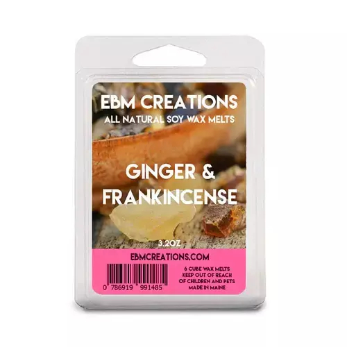 EBM Creations Ginger & Frankincense Wosk Sojowy Zapachowy 90g