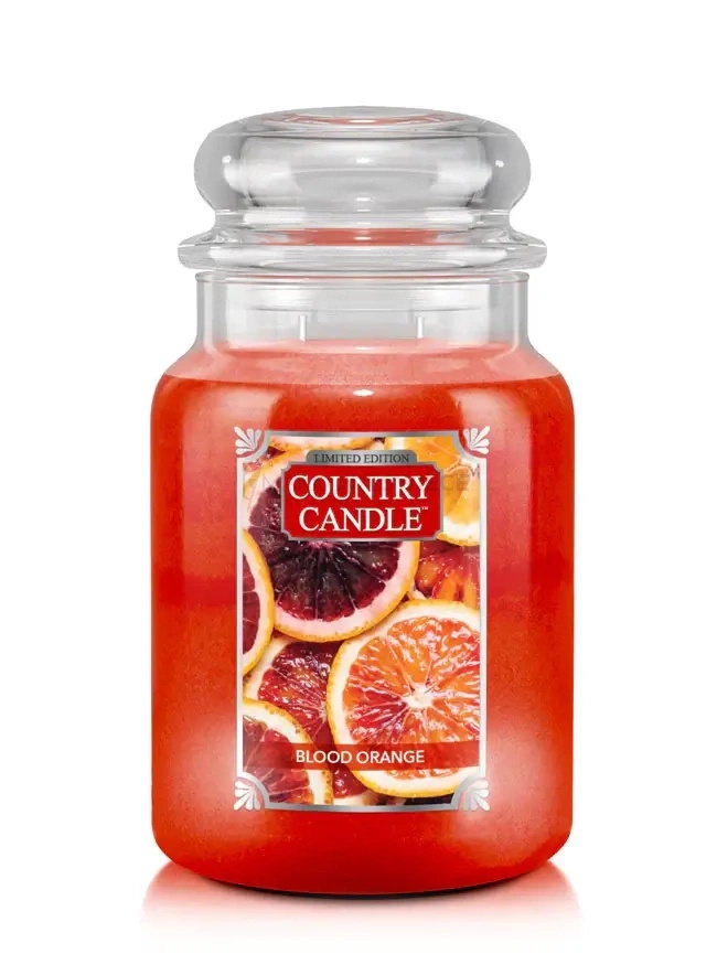 Country Candle Blood Orange Duża Świeca Zapachowa 652g