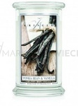 Kringle Candle Tonka Bean & Vanilla Duża Świeca Zapachowa 624g