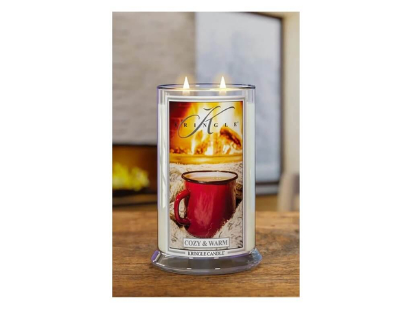 Kringle Candle Cozy & Warm Duża Świeca Zapachowa 624g