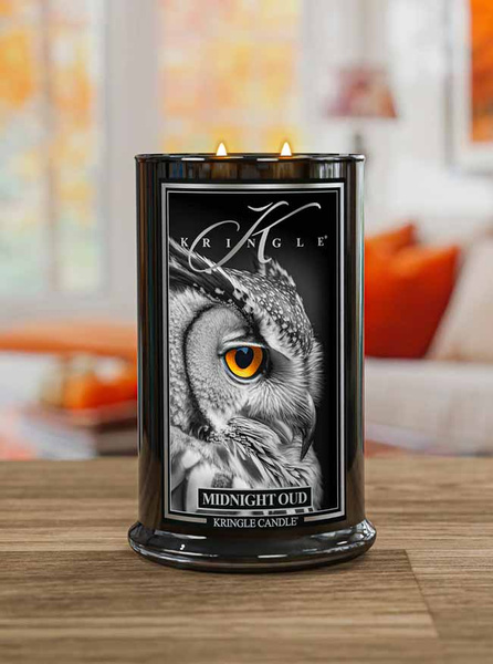 Kringle Candle Reserve Midnight Oud Duża Świeca Zapachowa 624g