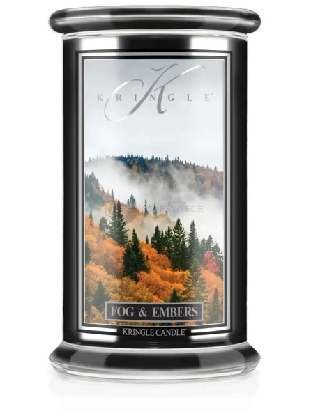 Kringle Candle Reserve Fog & Embers Duża Świeca Zapachowa 624g