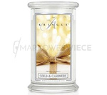 Kringle Candle Gold & Cashmere Duża Świeca Zapachowa 624g