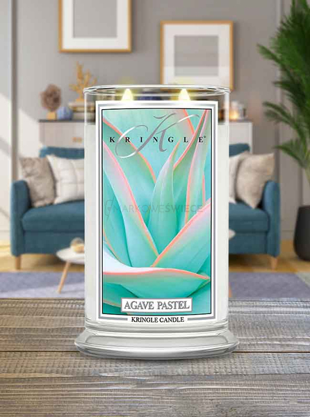 Kringle Candle Agave Pastel Duża Świeca Zapachowa 624g