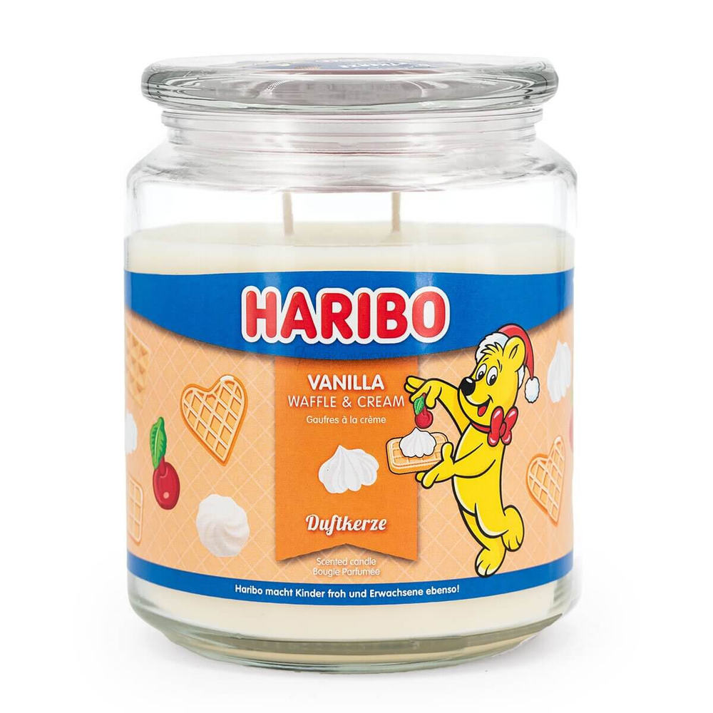 Haribo Vanilla Waffle Cream Świeca Zapachowa 510g