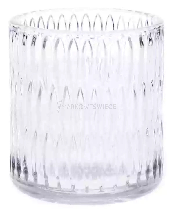 Świecznik na swieczki szklany ozdobny