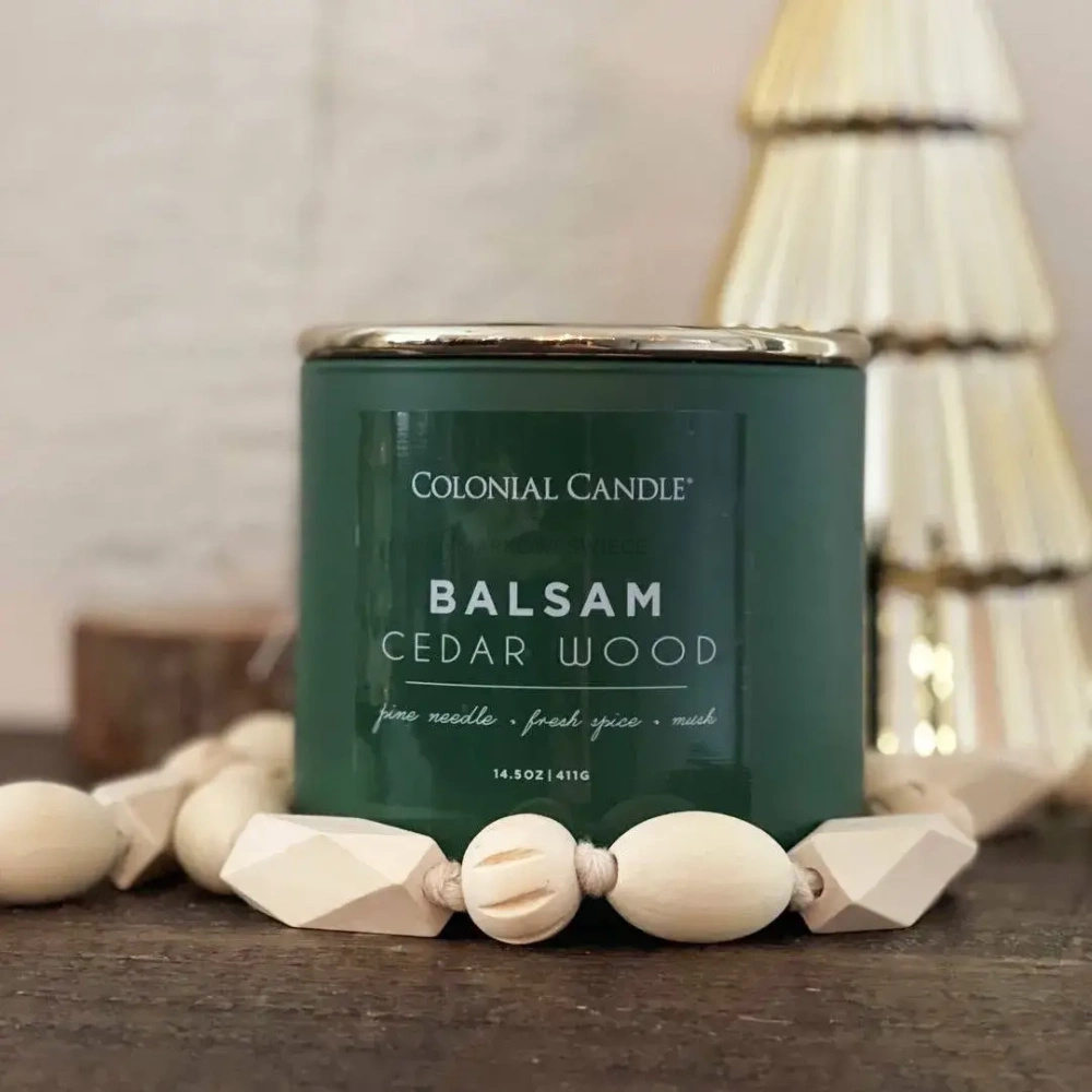 Colonial Candle Balsam & Cedarwood Świeca Zapachowa Tumbler 411g