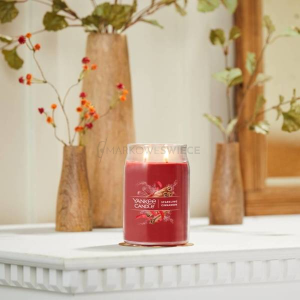 Yankee Candle Sparkling Cinnamon Signature Duża Świeca 567g
