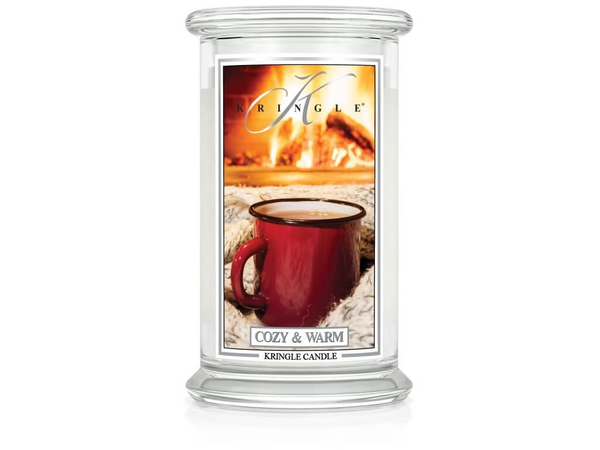 Kringle Candle Cozy & Warm Duża Świeca Zapachowa 624g