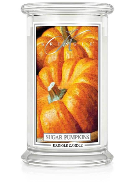 Kringle Candle Sugar Pumpkins Duża Świeca Zapachowa 624g