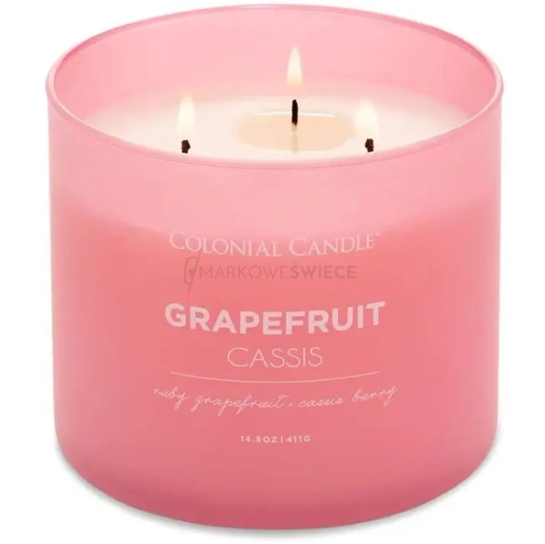 Colonial Candle Grapefruit Cassis Świeca Zapachowa Tumbler 411g
