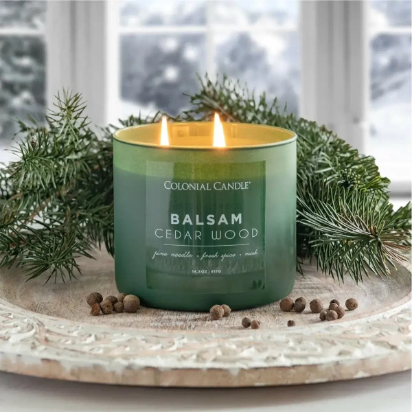 Colonial Candle Balsam & Cedarwood Świeca Zapachowa Tumbler 411g