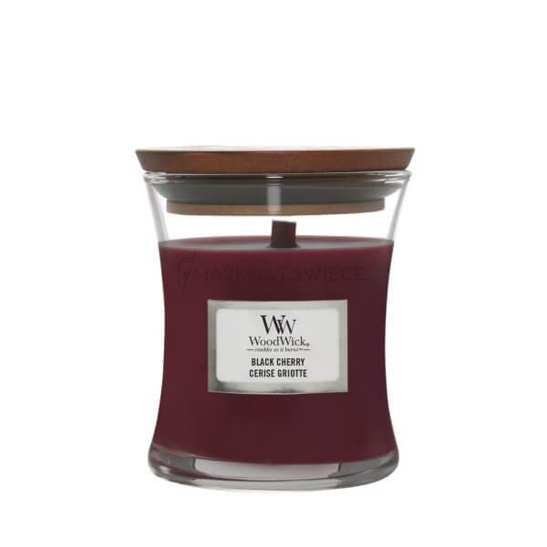 WoodWick Black Cherry Średnia Świeca 275g