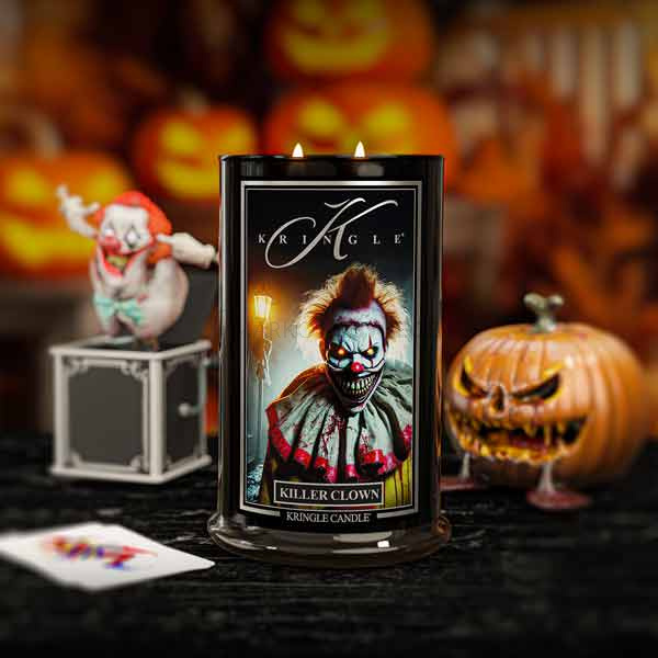 Kringle Candle Killer Clown Duża Świeca Zapachowa 624g
