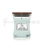 WoodWick Sagewood & Seagrass Mała Świeca 85g