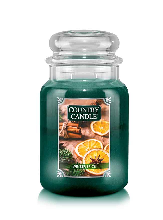 Country Candle Winter Spice Duża Świeca Zapachowa 652g