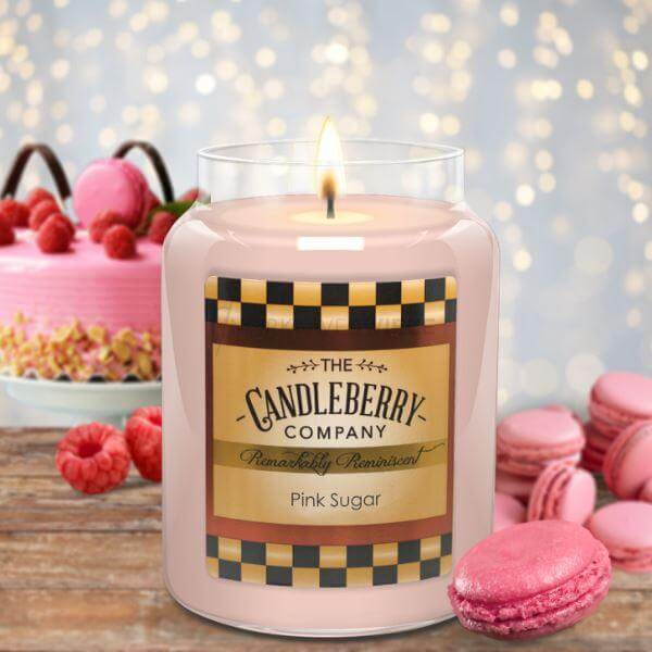 Candleberry Pink Sugar Duża Świeca Zapachowa 640g