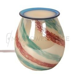 Aromatize Kominek Elektryczny Art Glass Blue