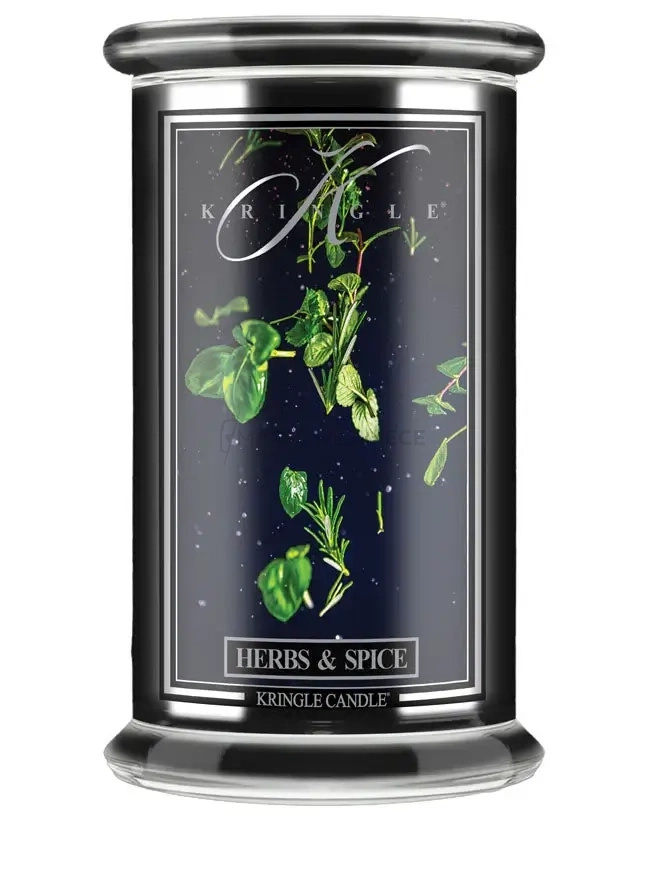 Kringle Candle Reserve Herbs & Spice Duża Świeca Zapachowa 624g
