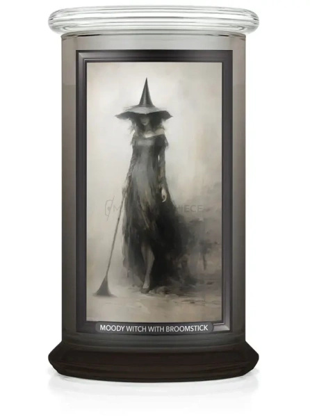 Kringle Candle Moody Witch with a Broomstick  Duża Świeca Zapachowa 624g