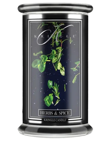 Kringle Candle Reserve Herbs & Spice Duża Świeca Zapachowa 624g