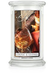 Kringle Candle Cognac & Leather Duża Świeca Zapachowa 624g