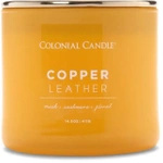 Colonial Candle Copper Leather Świeca Zapachowa Tumbler 411g