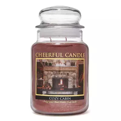 Cheerful Candle Cozy Cabin Duża Świeca Zapachowa 680g