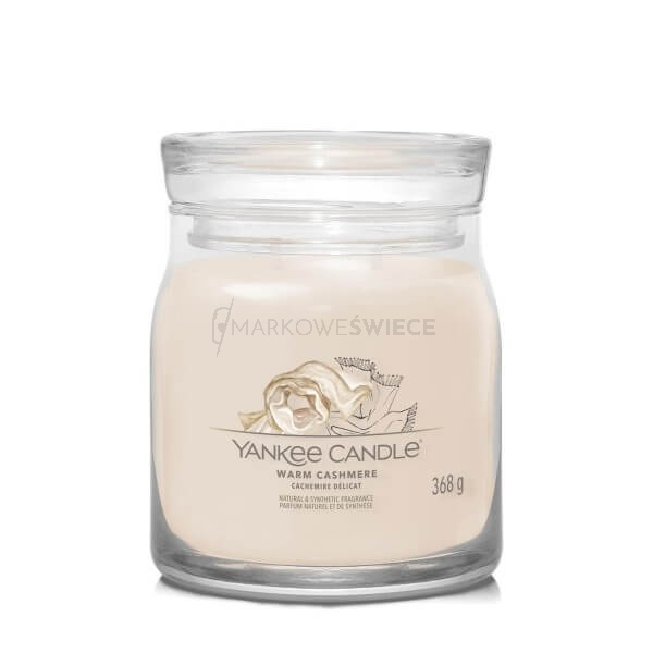 Yankee Candle Warm Cashmere Średnia Świeca Zapachowa 368g