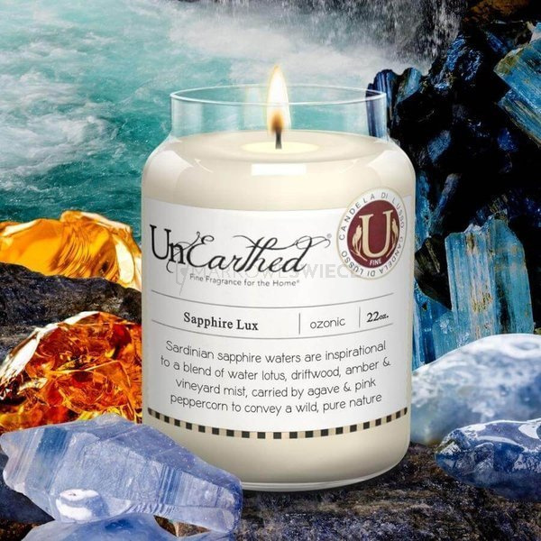 Unearthed Candle Sapphire Lux Duża Świeca Zapachowa 640g